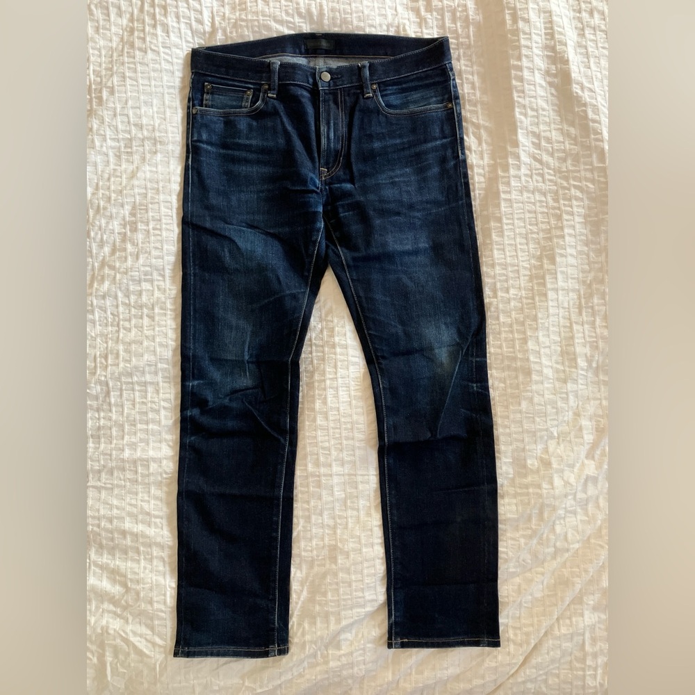 Uniqlo Jeans Mens 34x32 Slim Fit Japanese Denim